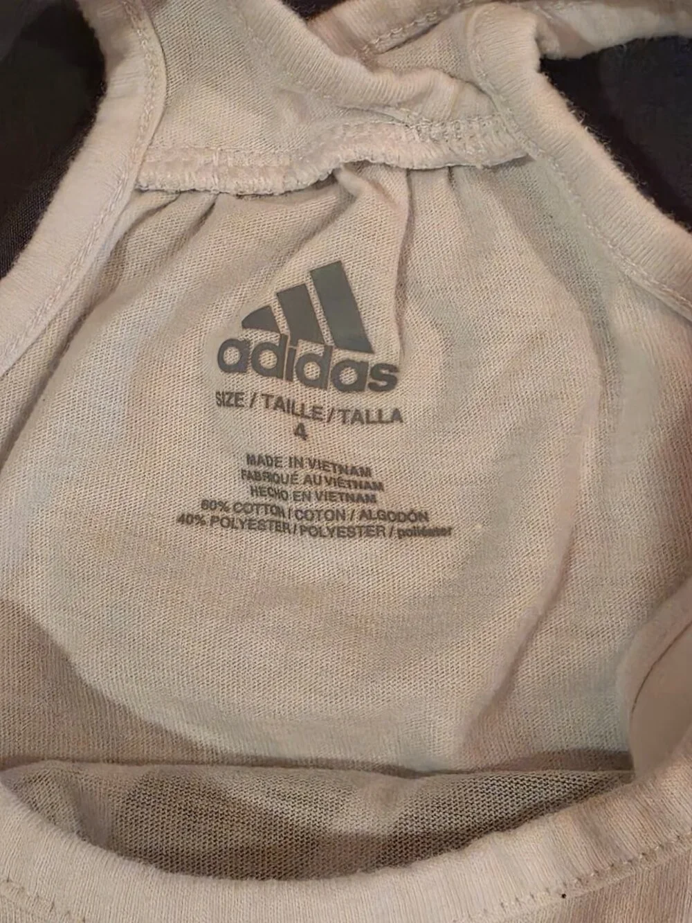 Adidas Girls Size 4 Tank Top/Shorts Set